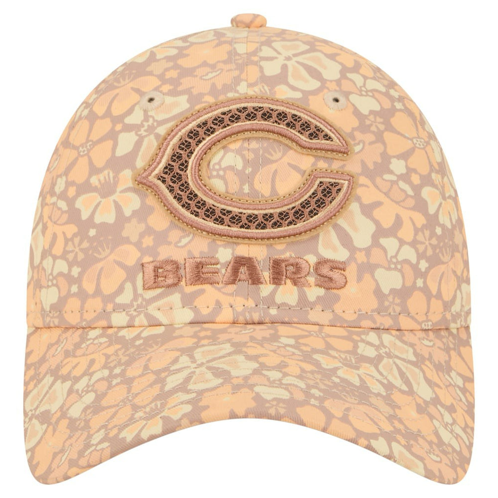 Chicago Bears New Era Women's Floral 9TWENTY Adjustable Hat Tan | NFL