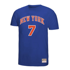 Carmelo Anthony New York Knicks Hardwood Classics Retro Name & Number T-Shirt Royal - NBA
