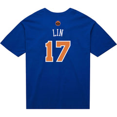 Jeremy Lin New York Knicks Name & Number T-Shirt Blue - NBA
