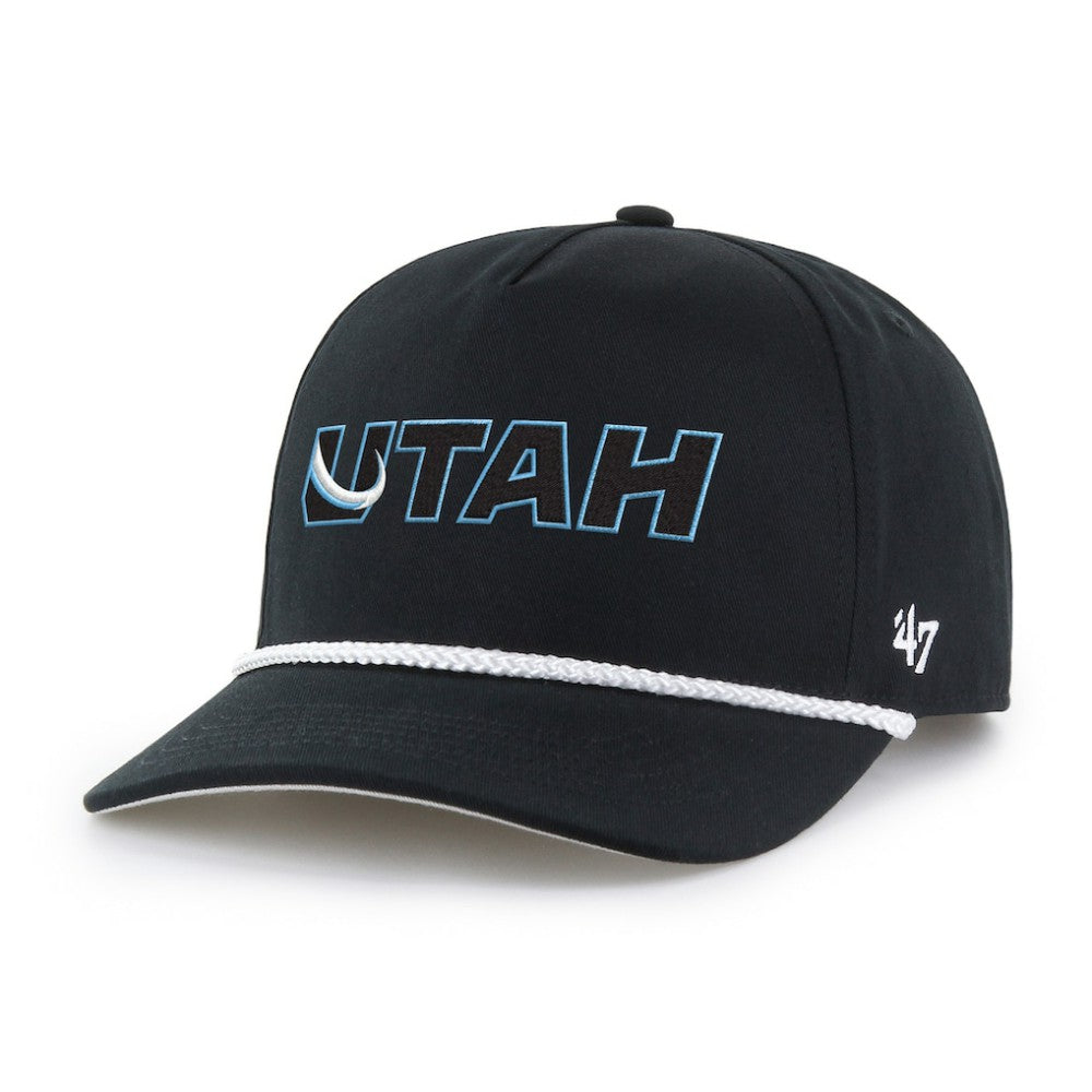 Utah Mammoth '47 Rope Hitch Adjustable Hat - Black - NHL