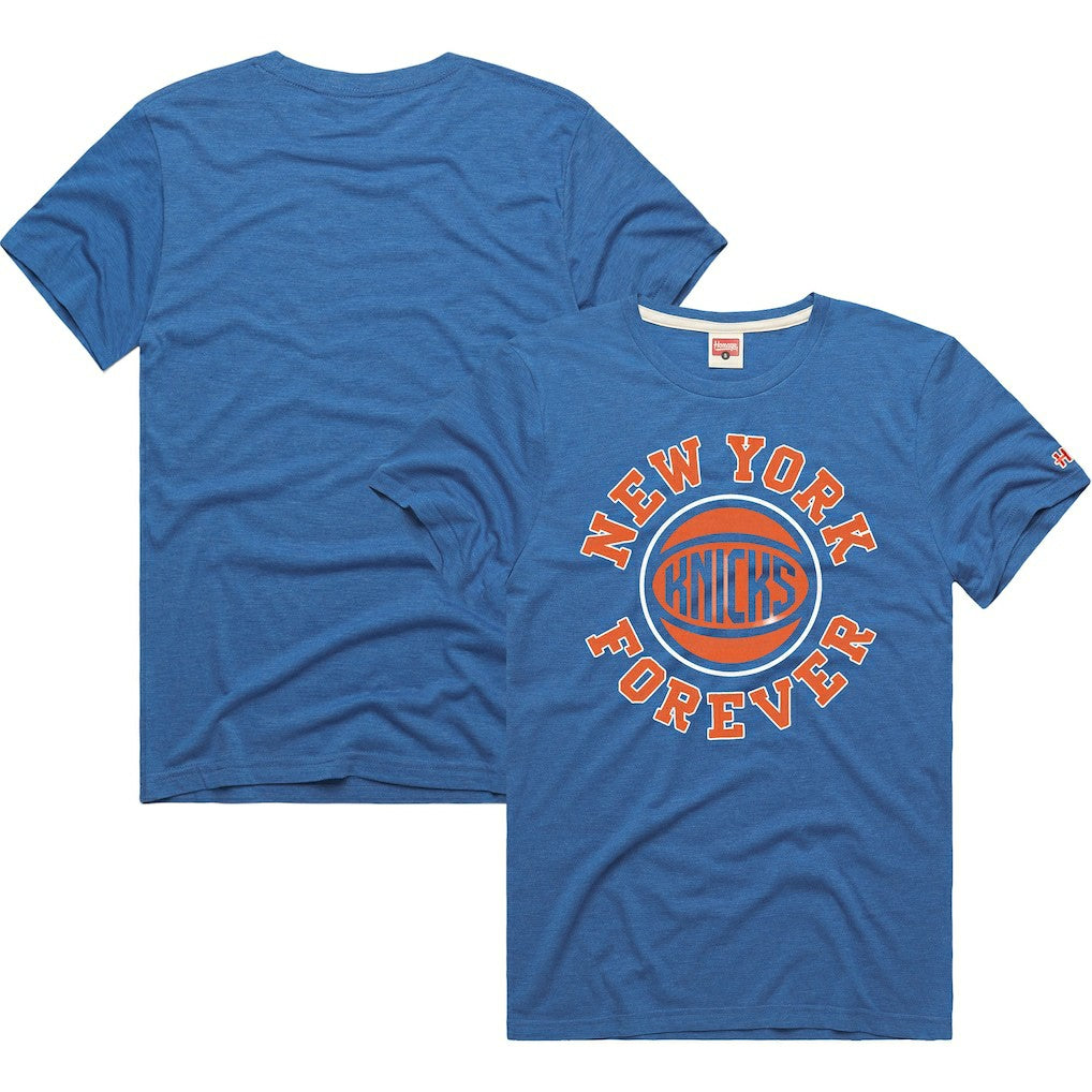 New York Knicks Homage Forever Tri-Blend T-Shirt Blue - NBA