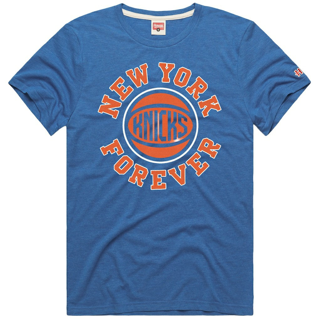 New York Knicks Homage Forever Tri-Blend T-Shirt Blue - NBA
