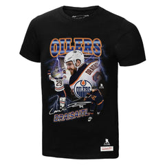 Leon Draisaitl Edmonton Oilers Mitchell & Ness 2.0 Player Graphic T-Shirt - Black - NHL