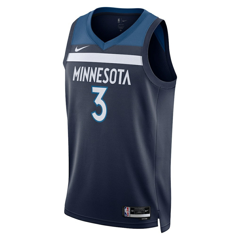 Jaden McDaniels Minnesota Timberwolves Unisex Swingman Jersey Icon Edition Navy - NBA