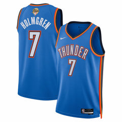 Chet Holmgren Oklahoma City Thunder Unisex 2025 NBA Finals Swingman Jersey Icon Edition Blue - NBA
