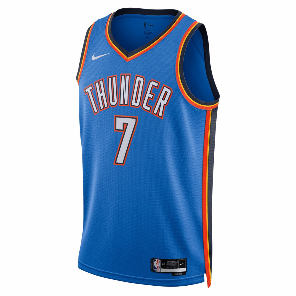 Chet Holmgren Oklahoma City Thunder Unisex 2025 NBA Finals Swingman Jersey Icon Edition Blue - NBA