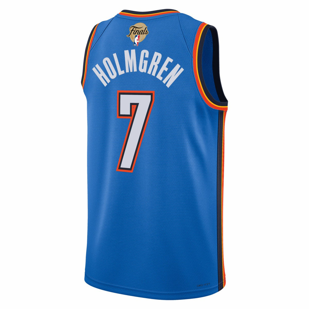 Chet Holmgren Oklahoma City Thunder Unisex 2025 NBA Finals Swingman Jersey Icon Edition Blue - NBA