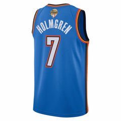 Chet Holmgren Oklahoma City Thunder Unisex 2025 NBA Finals Swingman Jersey Icon Edition Blue - NBA