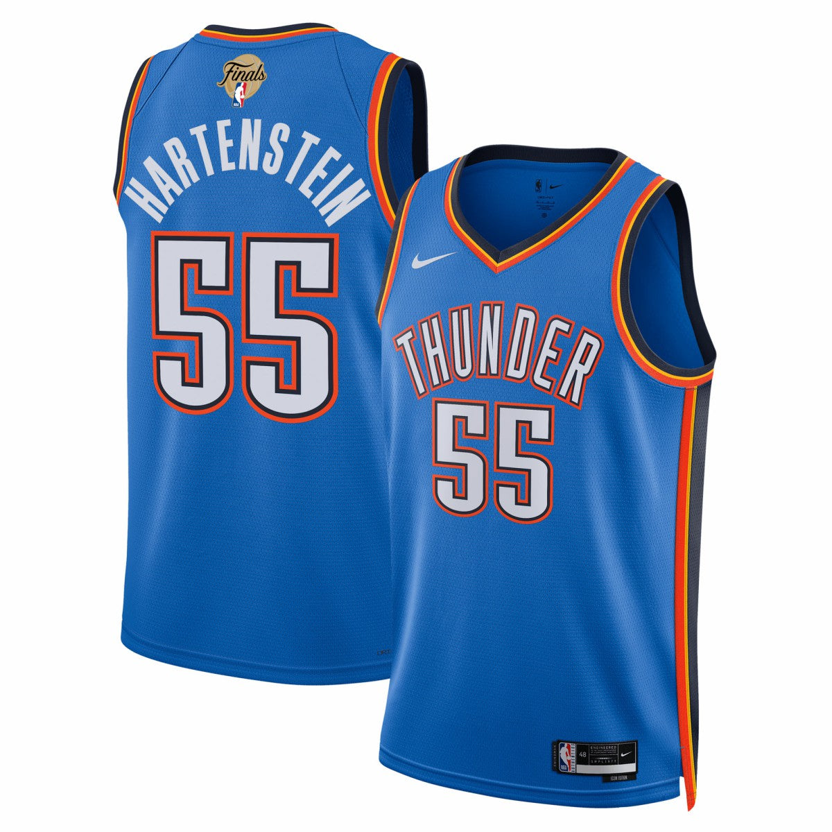 Isaiah Hartenstein Oklahoma City Thunder Unisex 2025 NBA Finals Swingman Jersey Icon Edition Blue - NBA