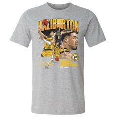 Tyrese Haliburton Indiana Pacers 500 Level Collage T-Shirt Heather Gray - NBA