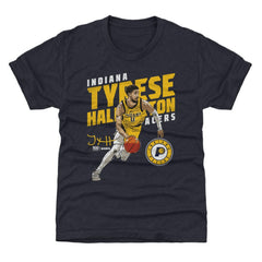 Tyrese Haliburton Indiana Pacers 500 Level Youth Slant T-Shirt Navy - NBA