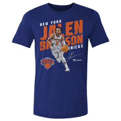 Jalen Brunson New York Knicks 500 Level Slant T-Shirt Blue - NBA