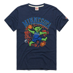 Minnesota Timberwolves Homage Unisex Grateful Dead Tri-Blend T-Shirt Navy - NBA