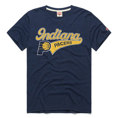 Indiana Pacers Homage Unisex Script Tri-Blend T-Shirt Navy - NBA