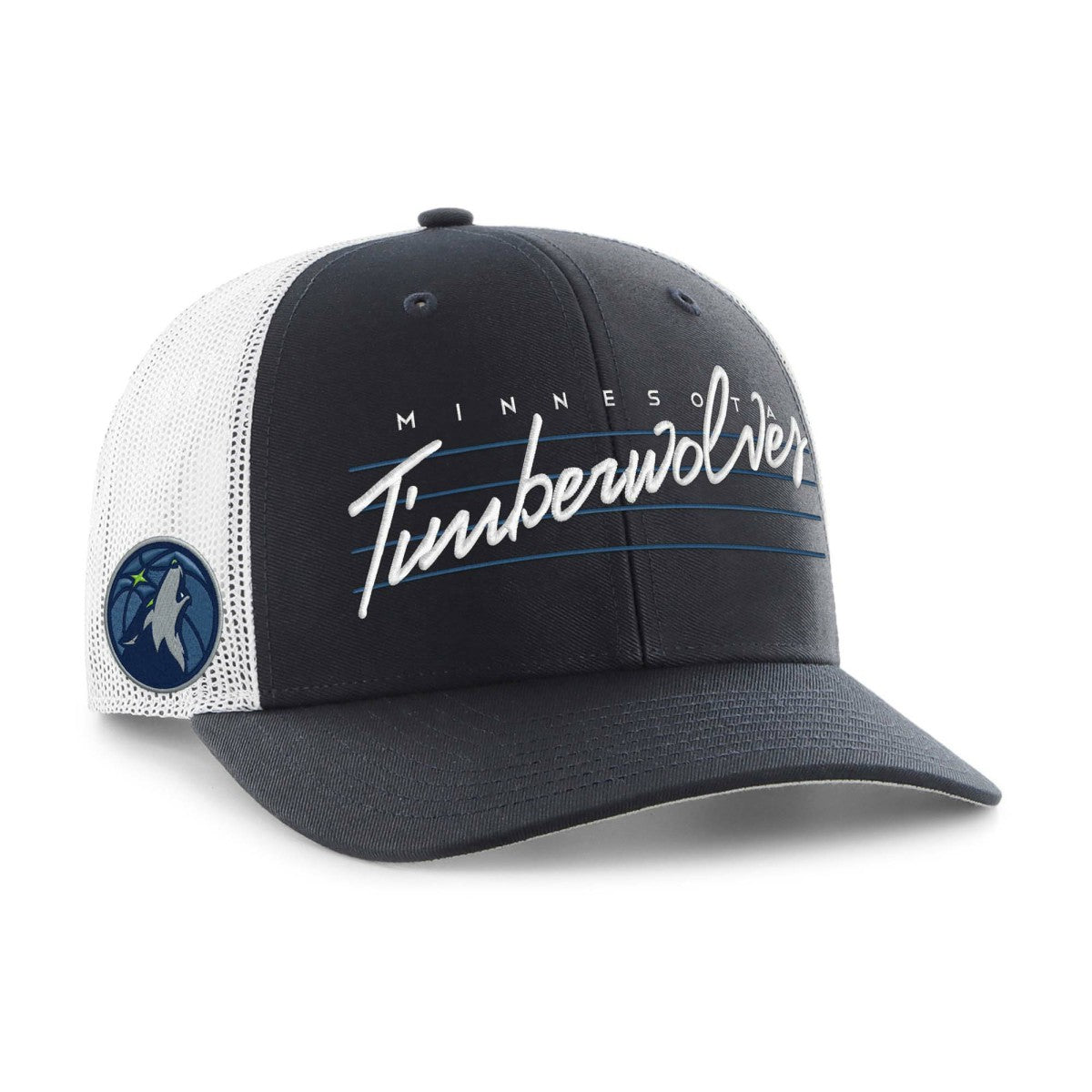 Minnesota Timberwolves '47 Downburst Trucker Adjustable Hat Navy - NBA