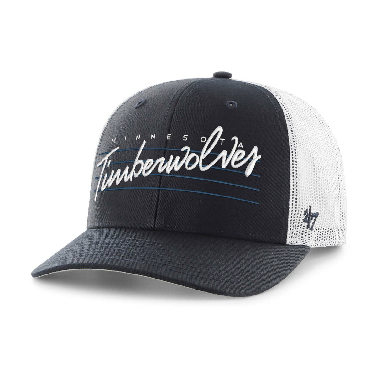 Minnesota Timberwolves '47 Downburst Trucker Adjustable Hat Navy - NBA