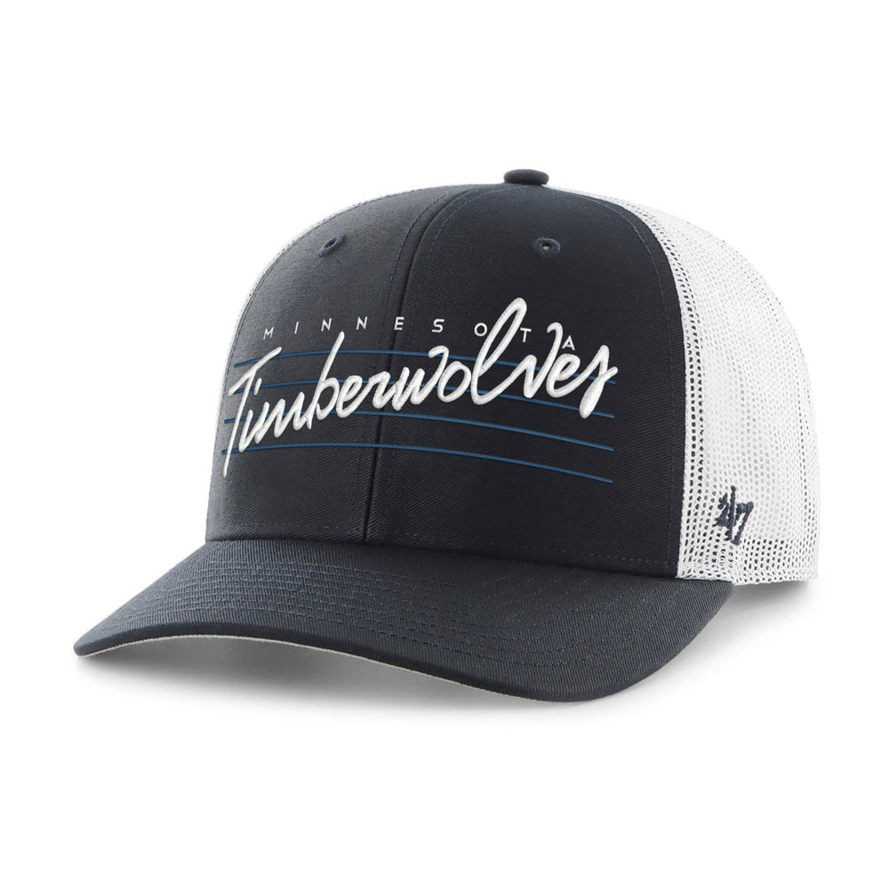 Minnesota Timberwolves '47 Downburst Trucker Adjustable Hat Navy - NBA