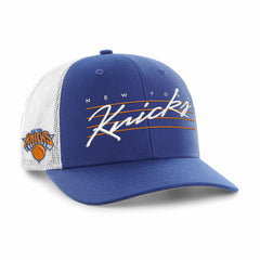 New York Knicks '47 Downburst Trucker Adjustable Hat Blue - NBA