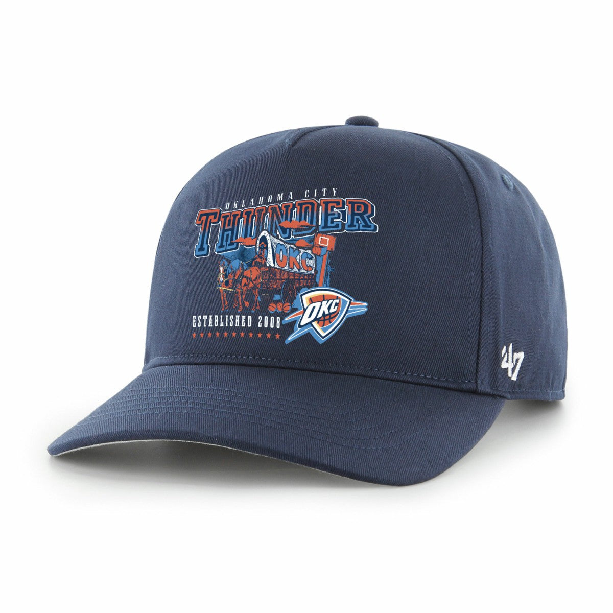 Oklahoma City Thunder '47 Solid Hitch Adjustable Hat Navy - NBA