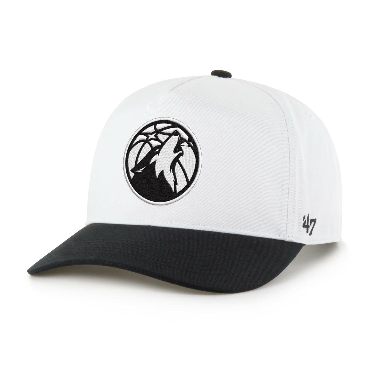 Minnesota Timberwolves '47 Black & White Hitch Adjustable Hat - NBA
