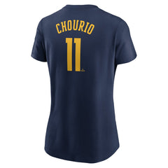 Jackson Chourio Milwaukee Brewers Nike Women's Cooperstown Collection Fuse Name & Number T-Shirt - MLB
