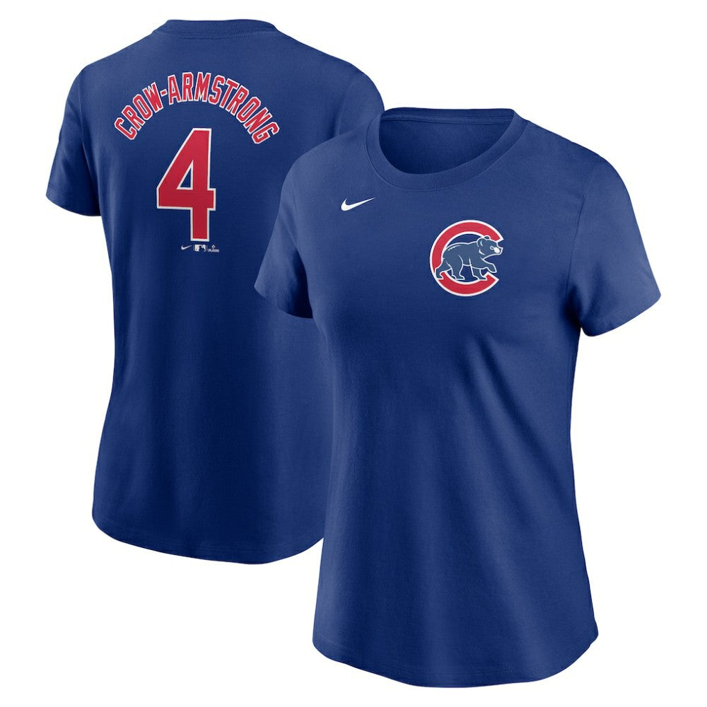 Pete Crow-Armstrong Chicago Cubs Nike Women's Cooperstown Collection Fuse Name & Number T-Shirt - MLB