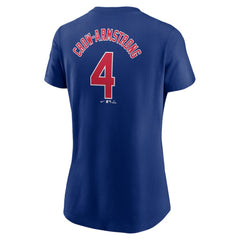 Pete Crow-Armstrong Chicago Cubs Nike Women's Cooperstown Collection Fuse Name & Number T-Shirt - MLB