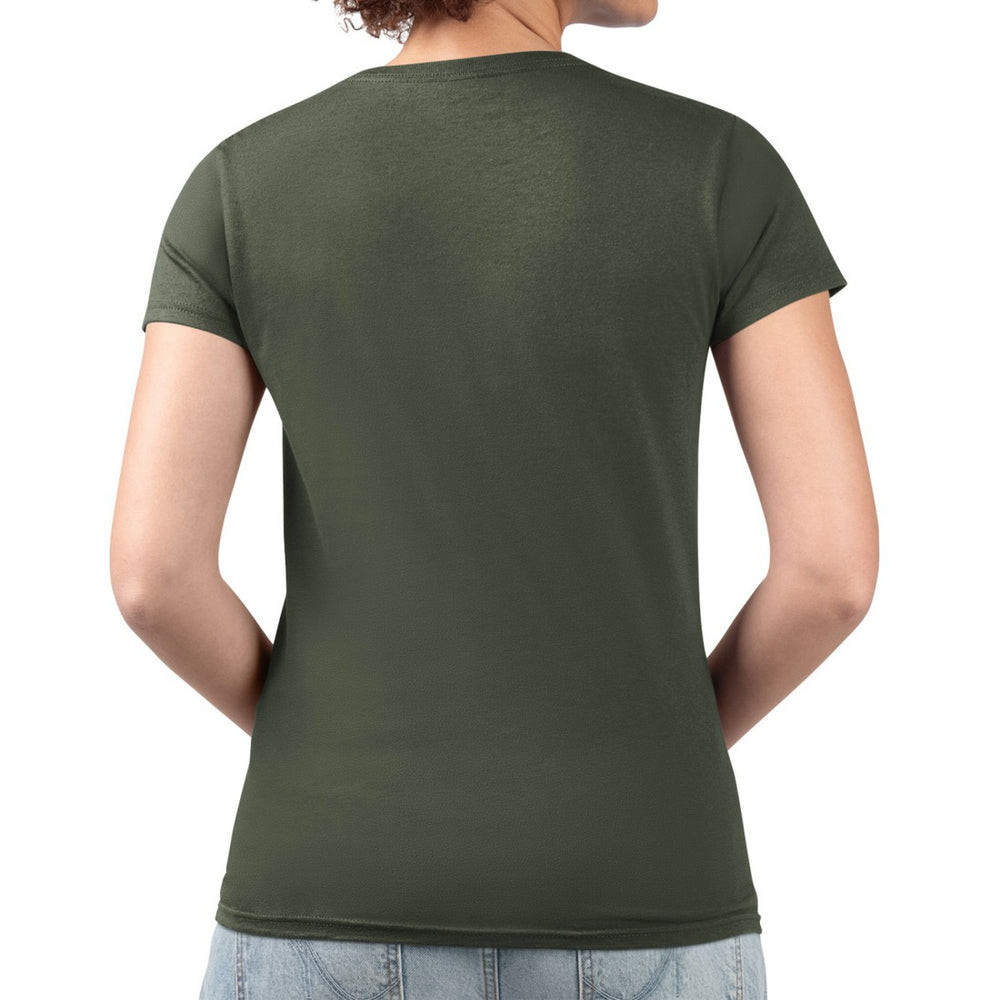Green Bay Packers G-III 4Her by Carl Banks Women's Super-Slim Fit Lightweight Pinstripe Circle V-Neck T-Shirt Green | NFL
