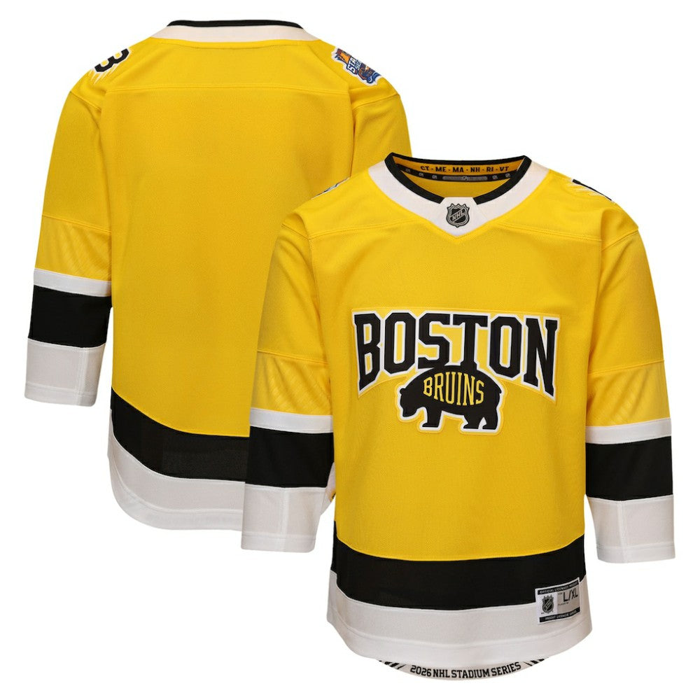 Boston Bruins Outerstuff Youth 2026 Stadium Series Premier Jersey - Gold - NHL