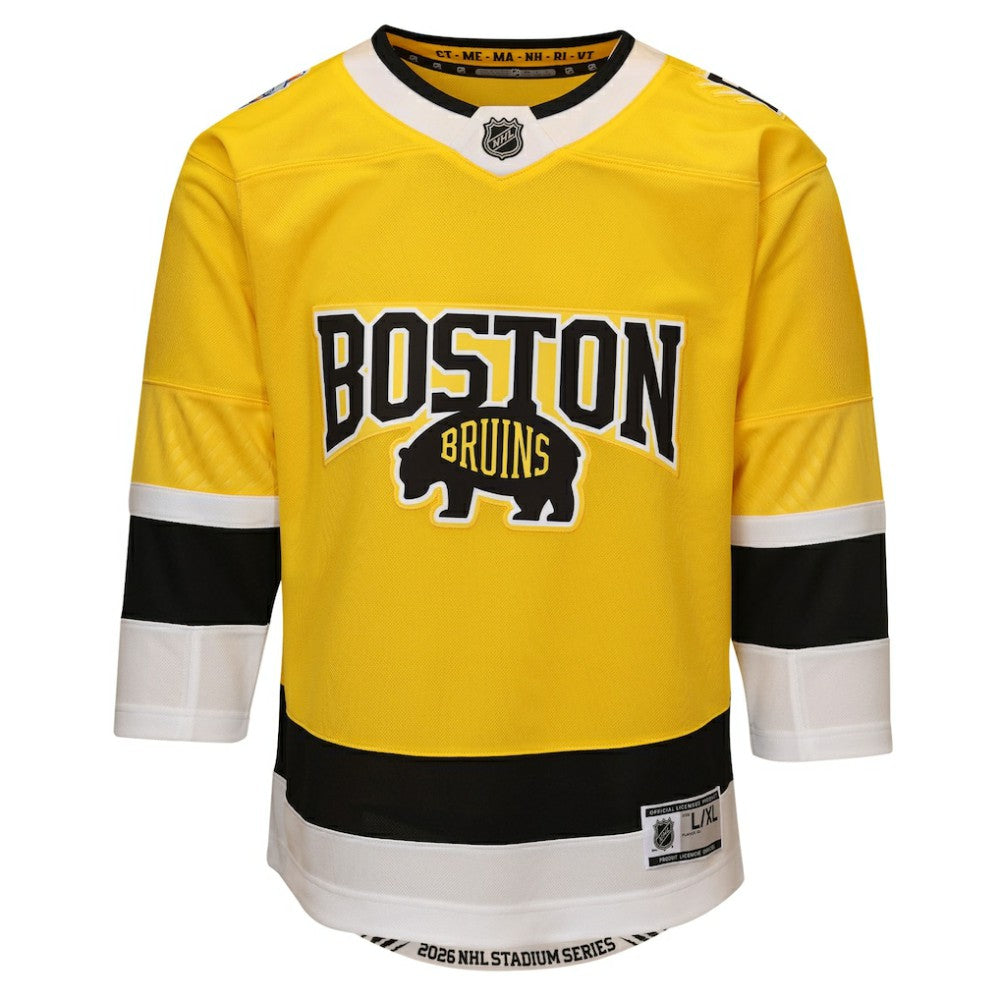 Boston Bruins Outerstuff Youth 2026 Stadium Series Premier Jersey - Gold - NHL