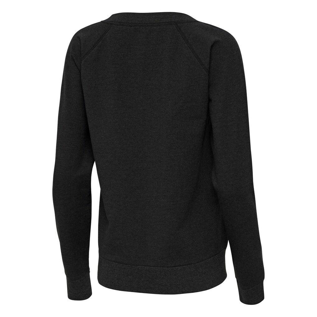 Green Bay Packers Antigua Women's Varsity Tri-Blend V-Neck Long Sleeve T-Shirt Heather Black | NFL