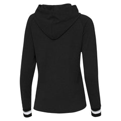 Philadelphia Eagles Antigua Women's Trek Raglan Pullover Hoodie Black | NFL