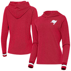 Tampa Bay Buccaneers Antigua Women's Trek Raglan Pullover Hoodie Red | NFL