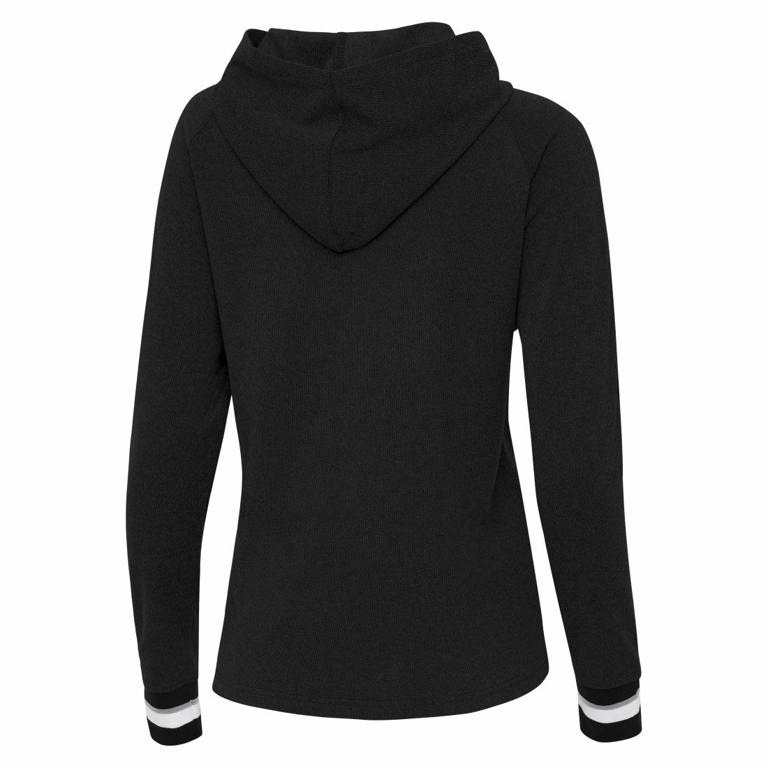 Green Bay Packers Antigua Women's Trek Raglan Pullover Hoodie Black | NFL