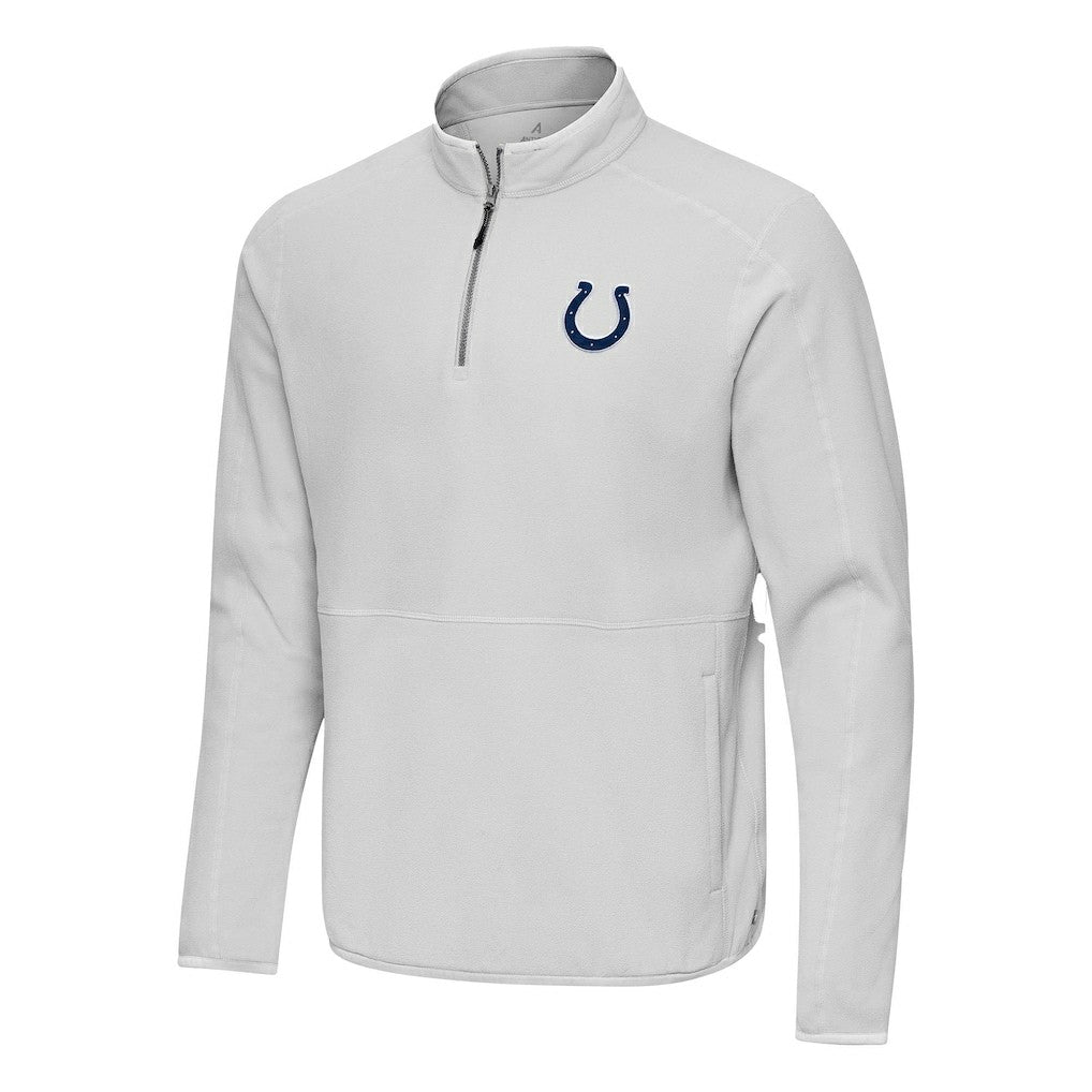 Indianapolis Colts Antigua Step Up Quarter-Zip Pullover Gray | NFL