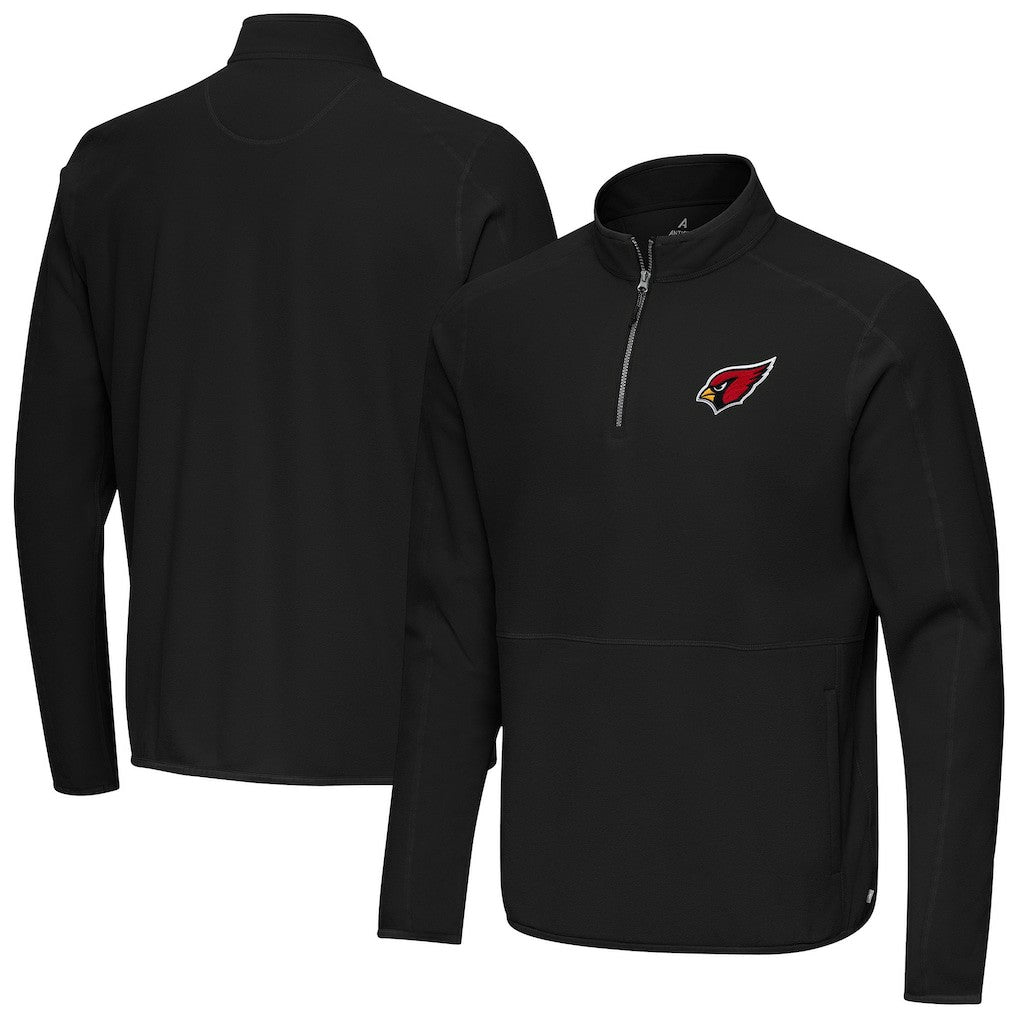Arizona Cardinals Antigua Step Up Quarter-Zip Pullover Black | NFL