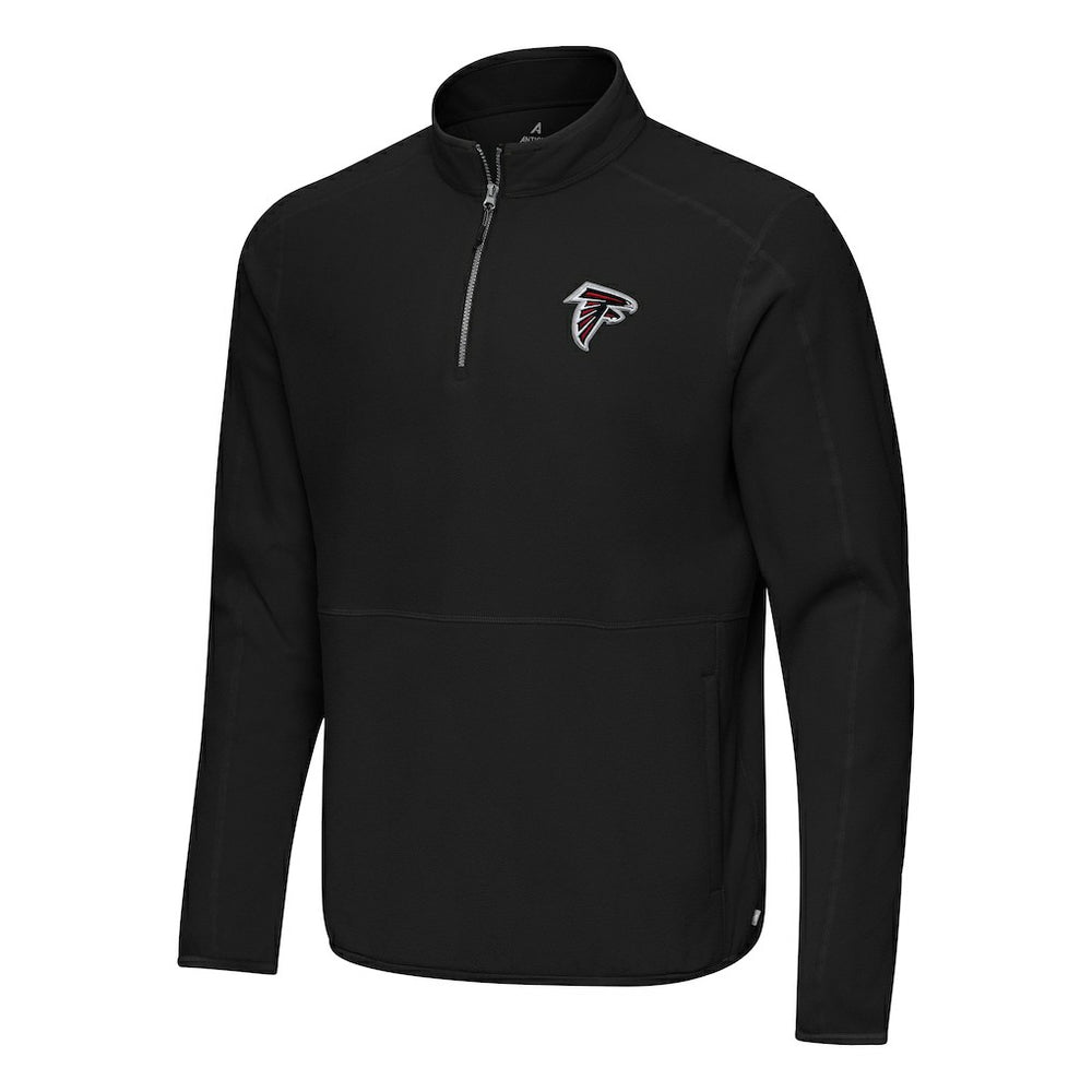 Atlanta Falcons Antigua Step Up Quarter-Zip Pullover Black | NFL