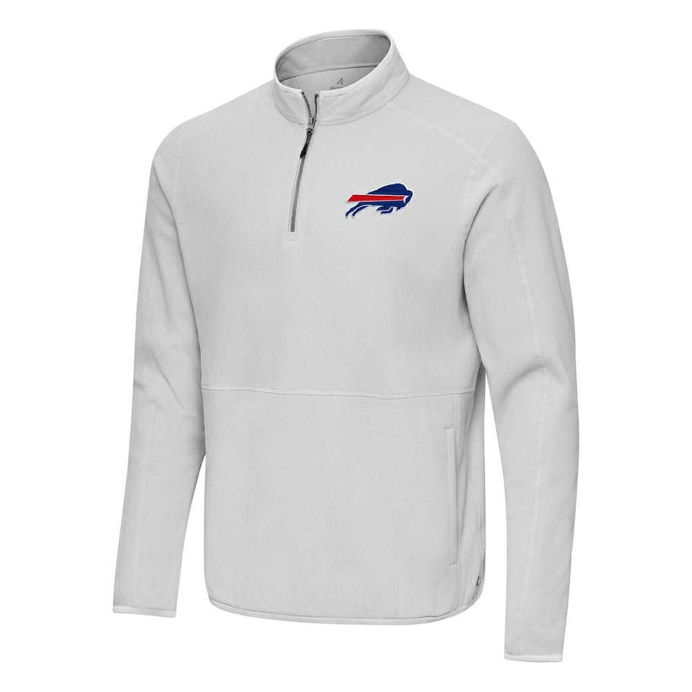 Buffalo Bills Antigua Step Up Quarter-Zip Pullover Gray | NFL