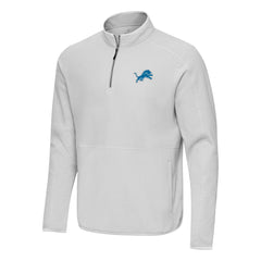 Detroit Lions Antigua Step Up Quarter-Zip Pullover Gray | NFL