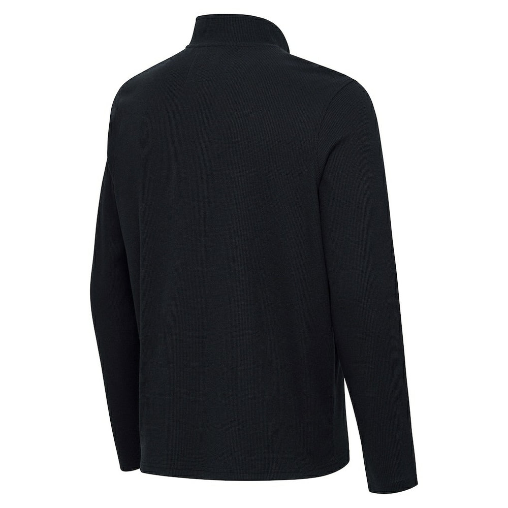 Washington Commanders Antigua Sync Tri-Blend Quarter-Zip Pullover Heather Black | NFL