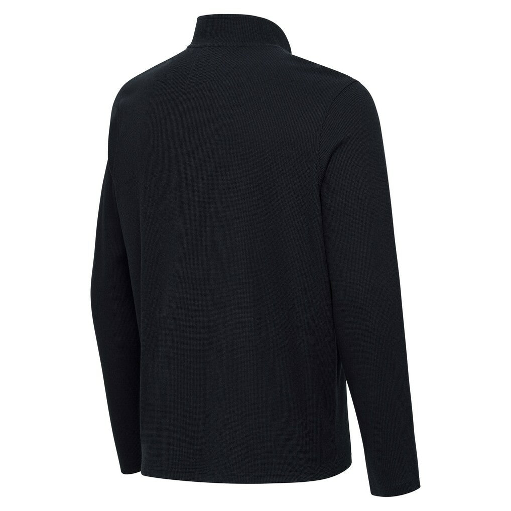 Jacksonville Jaguars Antigua Sync Tri-Blend Quarter-Zip Pullover Heather Black | NFL