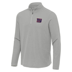 New York Giants Antigua Sync Tri-Blend Quarter-Zip Pullover Heather Gray | NFL