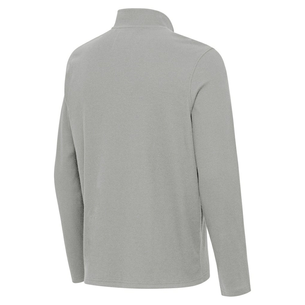 Miami Dolphins Antigua Sync Tri-Blend Quarter-Zip Pullover Heather Gray | NFL