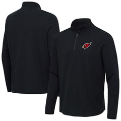 Arizona Cardinals Antigua Sync Tri-Blend Quarter-Zip Pullover Heather Black | NFL