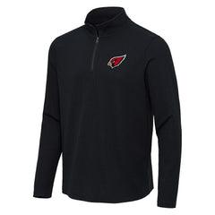 Arizona Cardinals Antigua Sync Tri-Blend Quarter-Zip Pullover Heather Black | NFL