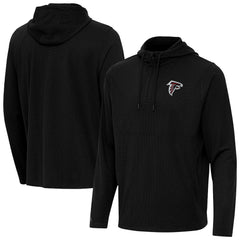 Atlanta Falcons Antigua Connected Quarter-Zip Pullover Hoodie Black | NFL