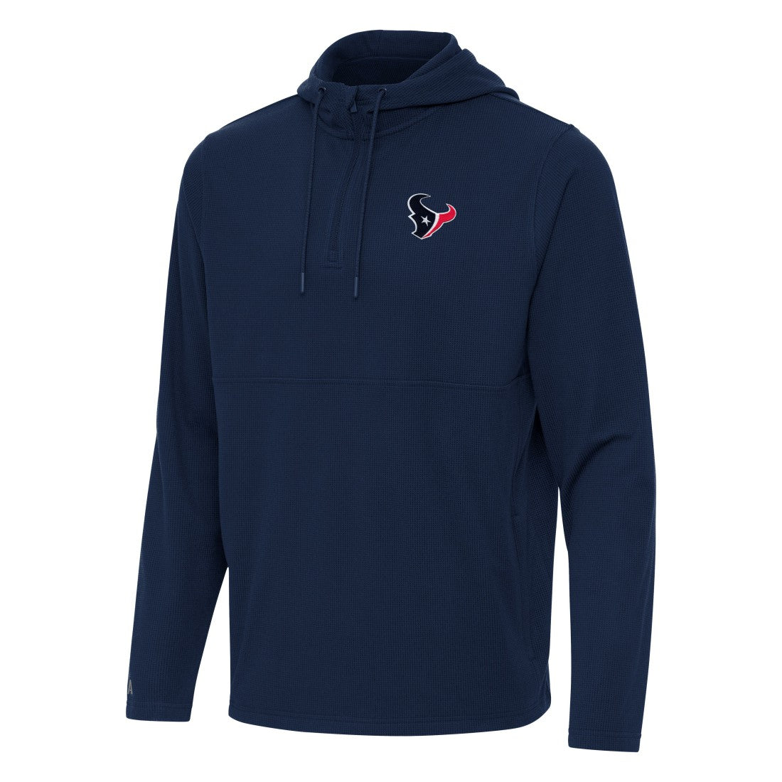 Houston Texans Antigua Connected Quarter-Zip Pullover Hoodie Navy | NFL