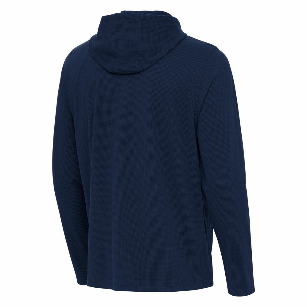 Houston Texans Antigua Connected Quarter-Zip Pullover Hoodie Navy | NFL