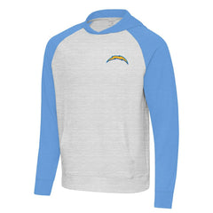 Los Angeles Chargers Antigua Urgent Pullover Hoodie Powder Blue/Gray | NFL