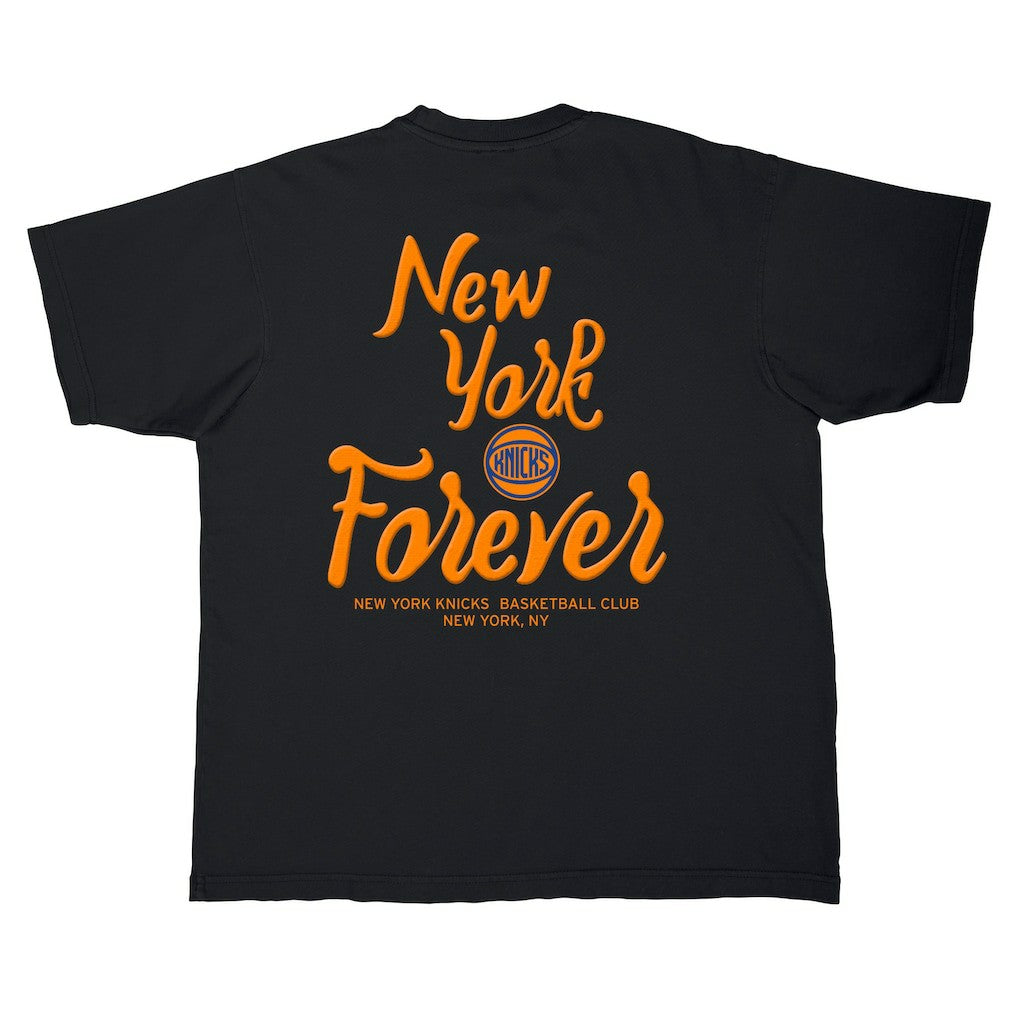 New York Knicks Stadium Essentials Unisex Oversized Forever NYC T-Shirt Black - NBA